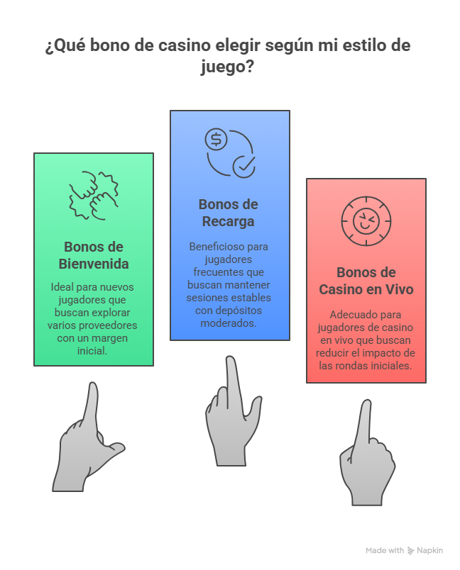 ¿Qué bono de casino elegir según mi estilo de juego?